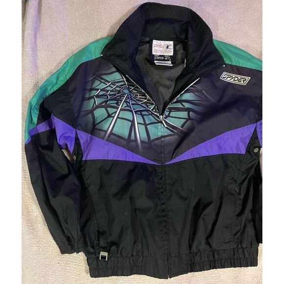 Vintage SPYDER Ski Snowboard Light Jacket Spider Web XL - Picture 4 of 12